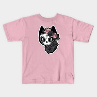 Pastel Goth Cute Undead Cat Kids T-Shirt